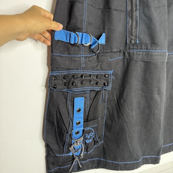 Tripp NYC Y2K Wide Leg Baggy Bondage Pants 2X Convertible Skater Punk Rave Goth - Picture 8 of 16